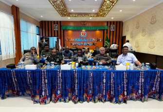 Forkopimda Papua Barat Tinjau Hasil Sementara Quick Count Manokwari Papua Barat 