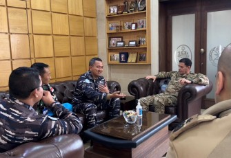 Dansatgas MTF TNI Konga XXVIII-O UNIFIL Courtesy Call Kepada LAF Navy Commander