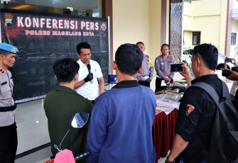 Polres Magelang Kota Amankan 2 Pelaku Pencurian di SPBU