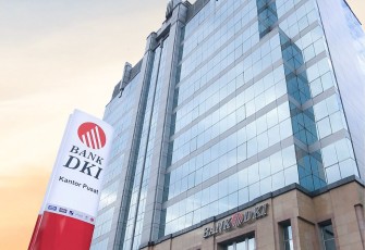 Ilustrasi gedung bank DKI