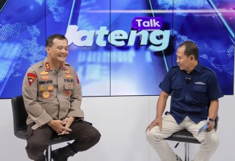 Kapolda Jateng Irjen Pol Ahmad Luthfi saat talk show di JawaPos TV Semarang, Kamis (25/7/2024)