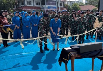 Danlanal Semarang Resmikan Gapura Mako Lanal Semarang 
