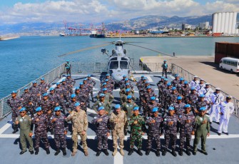 Satgas MTF TNI XXVIII-O/UNIFIL Terima Kunjungan Kehormatan MTF Commander 