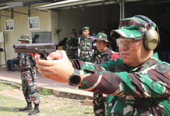 Pererat Tali Silaturahmi Dandim 0418/Palembang Kunjungi Perbakin Kota Palembang 