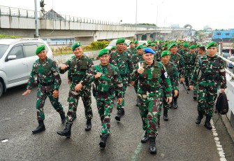 Pangdam II/Sriwijaya Ikuti Gerak Jalan Peleton Beranting YWPJ Etape Terakhir