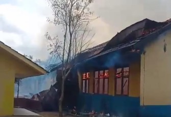 5 Gedung SMPN 2 Semendawai Timur yang Terbakar Akan Dibangun Kembali