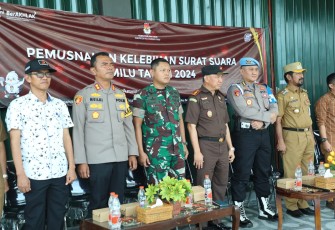 KPU Kabupaten HSU Laksanakan Pemusnahan Kelebihan Surat Suara