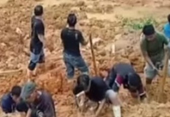 Pencarian Korban Longsor Tambang Mineral Bone Bolango