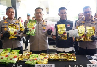 Wakapolda Jateng Brigjen Pol. Agus Suryonugroho dalam konferensi pers, Selasa (27/8/2024).