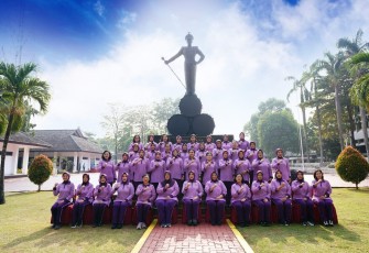 Ketum IKKT PWA Olahraga Bersama Pengurus Pusat IKKT di Akademi TNI