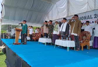 Polsek Belitang III Menghadiri Upacara Memperingati Hari Santri Nasional Tahun 2024