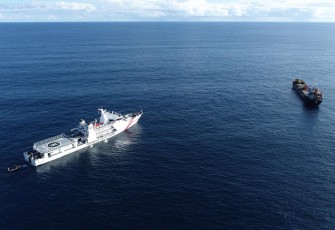 Bakamla RI Berhasil Bantu MV Lena Alami Kerusakan Kemudi di Laut Natuna Utara