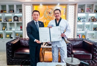 Ketua MPR RI Bamsoet Terima Sabuk Kehormatan DAN VII dari Organisasi Taekwondo Korea Kukkiwon