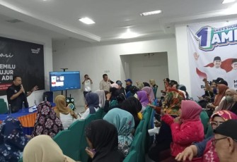 Relawan AMIN Sulsel saat Deklarasi Gerakan Rakyat Kawal TPS