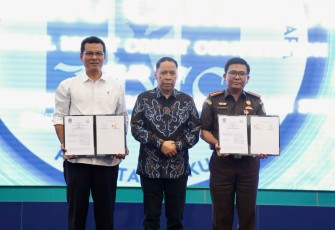 Kejari Medan saat Teken MoA dengan UMSU