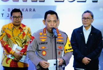 Kapolri Jenderal Listyo Sigit Prabowo melaksanakan rapat koordinasi (rakor) lintas sektoral kesiapan Operasi Ketupat Tahun 2024