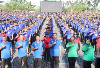 Danrem 121/Abw Ikut Memeriahkan Momen Indah Bersama KASAD dengan Prajurit Tanjungpura