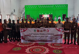 Foto Bersama saat deklarasi Pemilu damai tahun 2024 