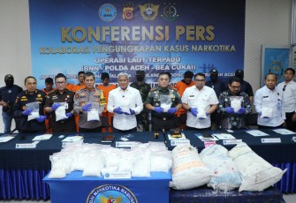 BNN RI Bersama Polri Gagalkan Penyelundupan Sabu dari Thailand 