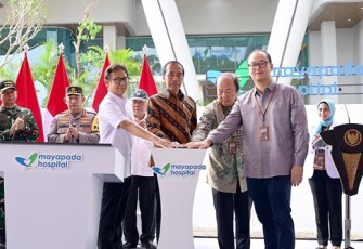 Panglima TNI Dampingi Presiden RI Resmikan RS Mayapada di IKN