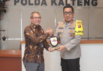 Kapolda Kalteng Audiensi Bersama PT Telkom Indonesia TBK Kalselteng