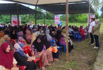 Masyarakat Desa Malang Rapat Dukung Paslon Nomor Urut 1