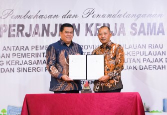 Sekda Bintan Tandatangani Perjanjian Kerjasama dengan Pemprov Kepri