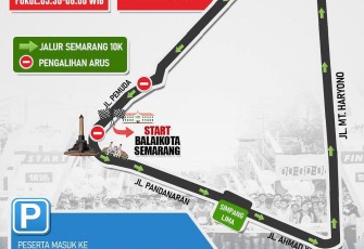Pengalihan rute dalam rangka Semarang 10K