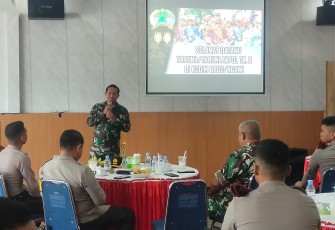 Dandim Ngawi saat Sambut Kunjungan Taruna Taruni Akpol 2024 di Makodim Ngawi