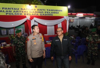 Kapolres Metro Jakut Cek Pos Pantau Satgas Anti Tawuran Dalam Rangka Cipta Situasi Kamtibmas Bulan Suci Ramadan 