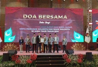 KPU Jatim Gelar Doa Bersama 