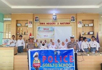 Kasat Lantas Polres Natuna Beri Pembekalan MPLS ke SMKN 2 Ranai