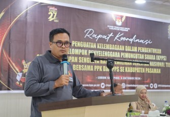 KPU Pasaman Gelar Rakor Penguatan Kelembagaan Bersama PPK dan PPS