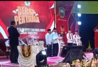 KPU Pasaman Gelar Debat Pertama Calon Bupati dan Wakil Bupati Pasaman