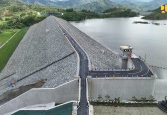 Salah satu bendungan yang dibangun Kementerian PUPR