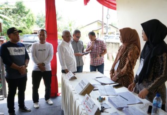 Pastikan Pemilu 2024 Berjalan Aman dan Lancar, Bupati Asahan Tinjau Beberapa TPS