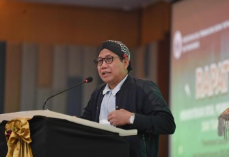 Mendes PDTT Abdul Halim Iskandar dalam penutupan rapat kerja di Bali, Selasa (16/1/2024).
