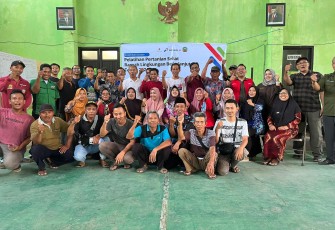Petani Desa Sumber dan Mojorembun kecamatan Kradenan antusias mengikuti pelatihan dasar pertanian sehat ramah lingkungan berkelanjutan yang diselenggarakan Pertamina EP Cepu Field