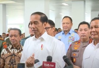 Presiden Joko Widodo di Jakarta, Selasa (20/2/24).
