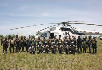 Satgas Indo RDB Dampingi Dansektor Northern Sektor Kunjungi Mobil Operasion Base