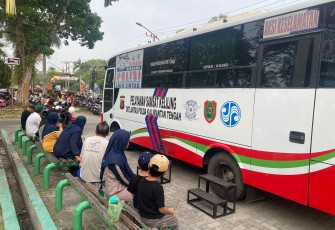 Ditlantas Polda Kalteng Beri Pelayanan SAMSAT Keliling di CFD Palangka Raya