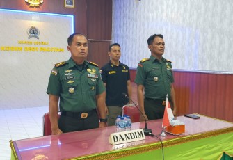 Dandim 0801/Pacitan saat Ikuti Rakernis Intelijen Bersama Kapuspen TNI AD