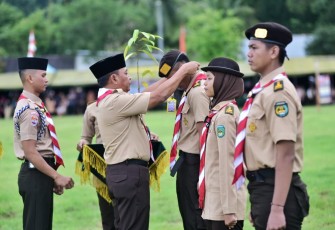 Pangdam saat Buka Persami Pramuka SWK Kodam XIV/Hsn TA 2024