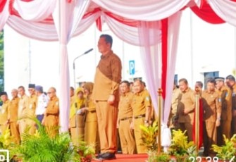 Gubernur Kepri saat Pimpin Apel Perdana Pasca Libur Idul Fitri