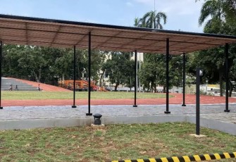 Fasilitas tribun di DOS II Kota Depok 