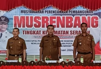 Musrenbang dilakukan di Gedung serbaguna Kecamatan Serasan
