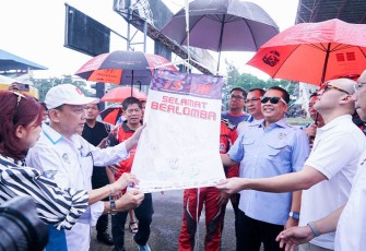 Bamsoet saat membuka ISSOM 2024, di Sirkuit Internasional Sentul, Bogor, Minggu (3/3/24).