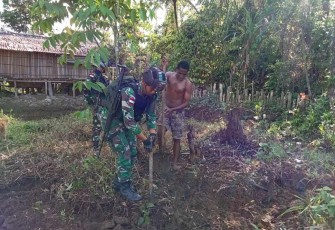 Buka lahan mendukung ketahanan pangan warga di perbatasan 