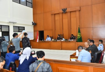 Dilmilti II saat Gelar Sidang Pemeriksaan Saksi Kasus Korupsi Basarnas