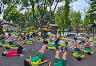 Pembinaan Fisik Prajurit Menarmed 2 Kostrad 